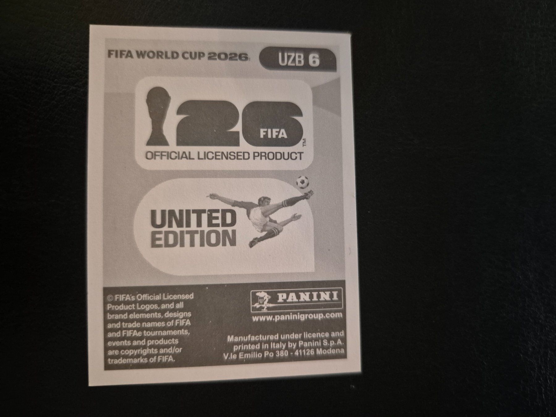 Panini Carte collezionabili: Panini WM 26 UZB 6 – Nuovo (secondo la descrizione) da Rorschacherberg venduto da AJ3108 1