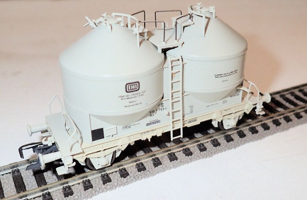DB Silowagen UCS 2er-Set – Graue Güterwagen Für Modelleisenbahn Spur N
