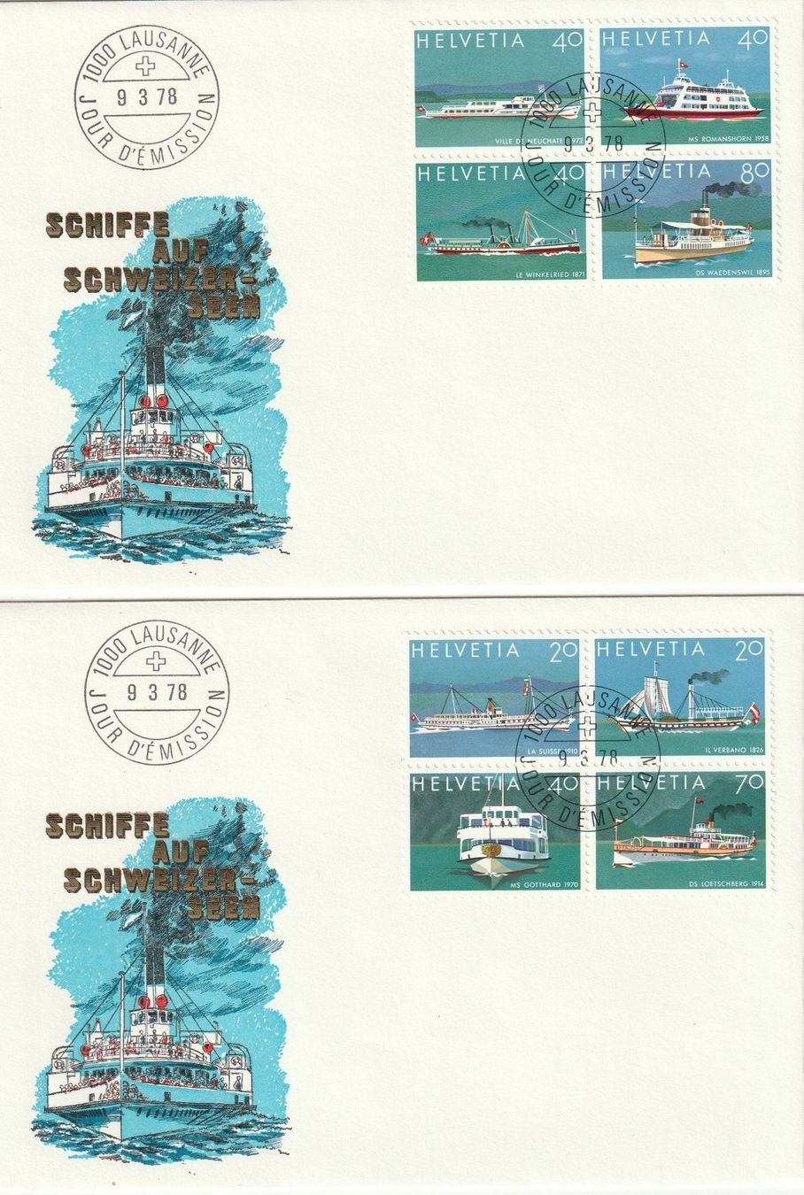 Tous les timbres: Lemanex Block 17 Belege,verschiedene Variationen. – D'occasion à uttwil par Koehlerfred 4
