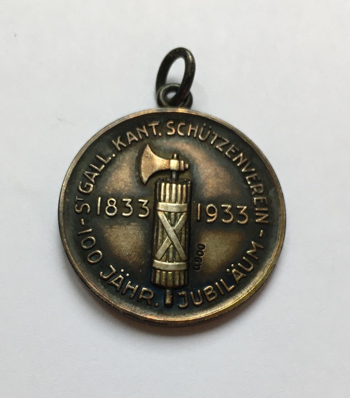 Medaillen: 1933 Schützenmedaille St. Gallen – Gebraucht aus Kirchberg SG von Helveticus00 1