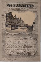 LA CHAUX-DE-FONDS - L'IMPARTIAL -Tram dans la neige -1902