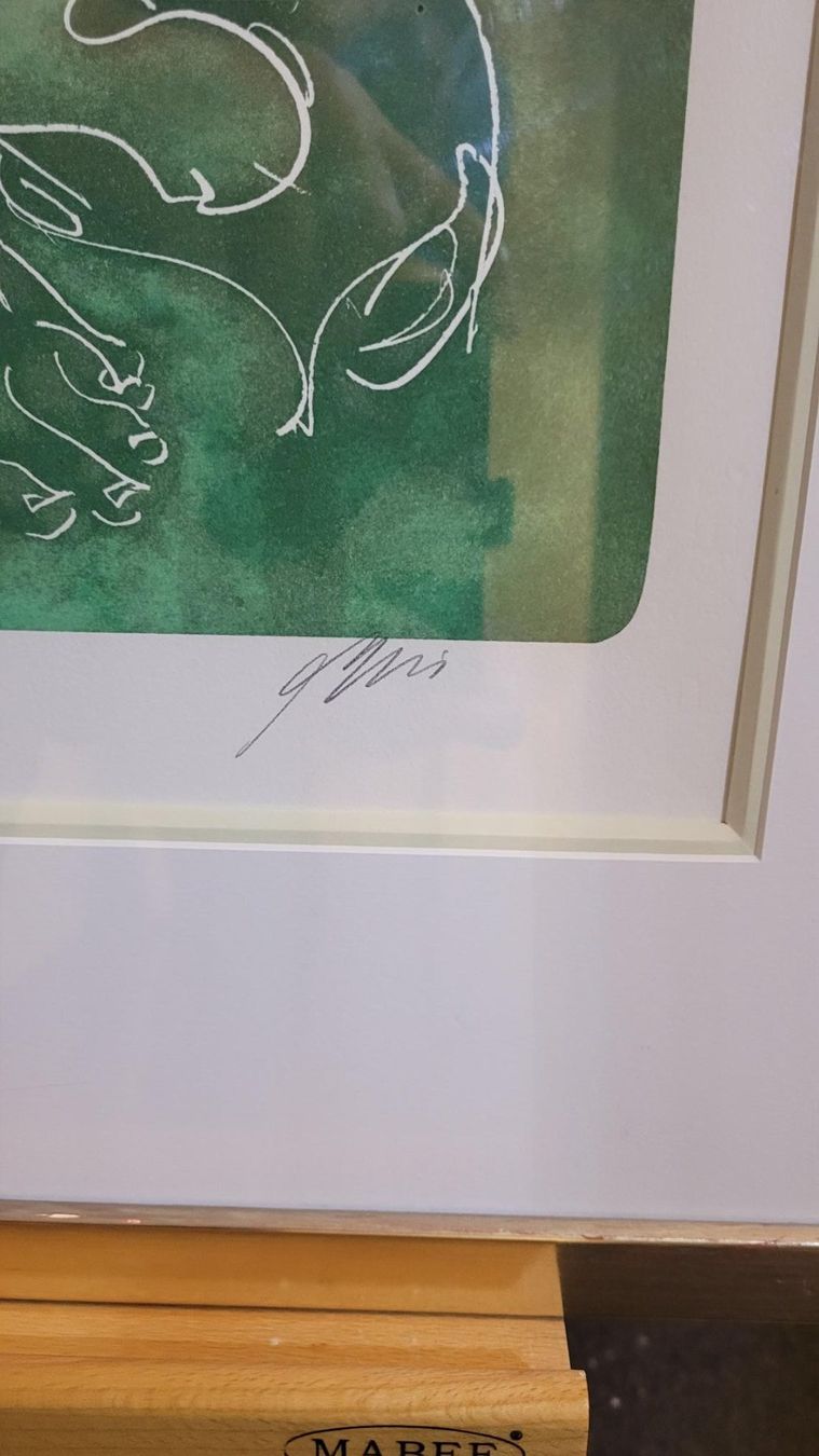 Grafica & Litografie: ** ERNI HANS, "Erwartung", Lithographie ** – Usato da Luzern venduto da Luzern1 3