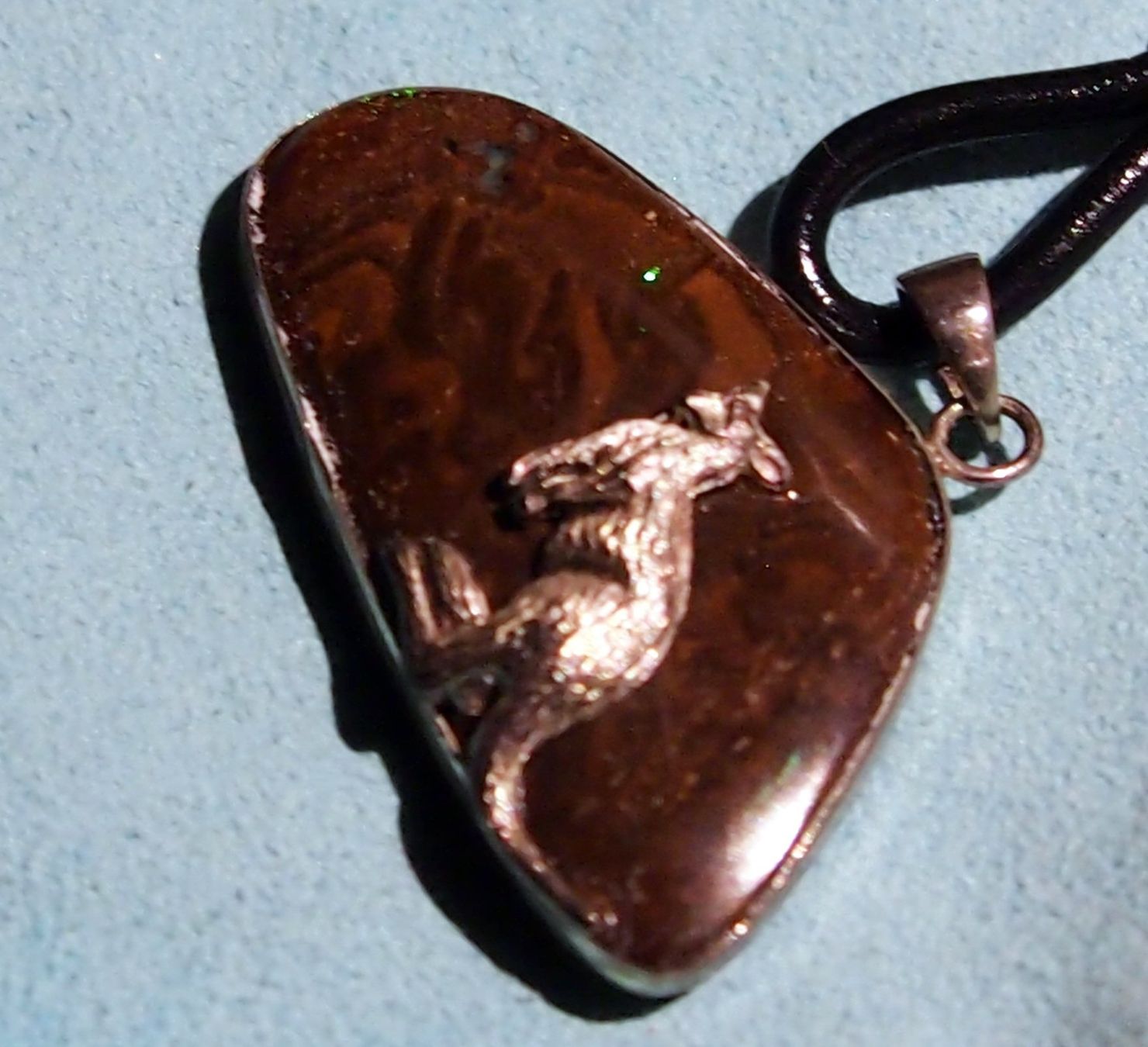 Ciondoli: 34 CTS BOULDEROPAL QUEENSLAND mit Känguru! – Nuovo e nell'imballaggio originale da Reinach BL venduto da blumarco 7