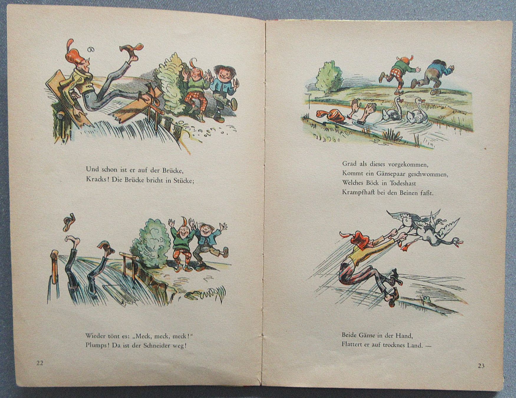 Libri: Max und Moritz - Eine Bubengeschichte in sieben Streichen – Difettoso da Auenstein venduto da Padabimbim 6
