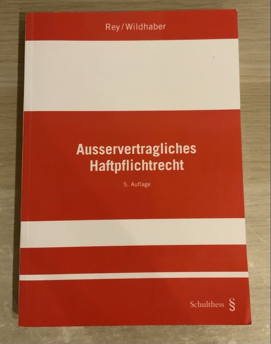 Libri: ausservertragliches Haftpflichtrecht – Usato da Eschenbach SG venduto da someonecake