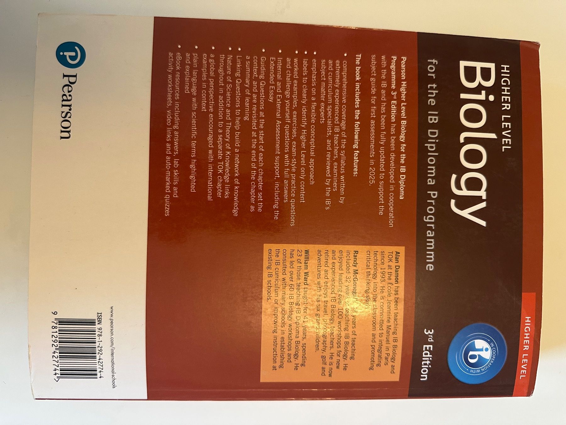 Libri: Pearson Biology for the IB Diploma Higher Level – Usato da Stäfa venduto da sgschumacher 3