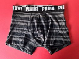 Boxershorts, PUMA, Grösse S, 1 Stück in Schwarz gestreift
