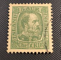 Island alte briefmarke