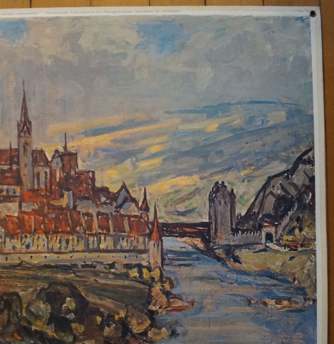 Foto & Immagini: Schulwandbild Mittelalterliche Talsperre – Usato da Härkingen venduto da sammelbecken 2