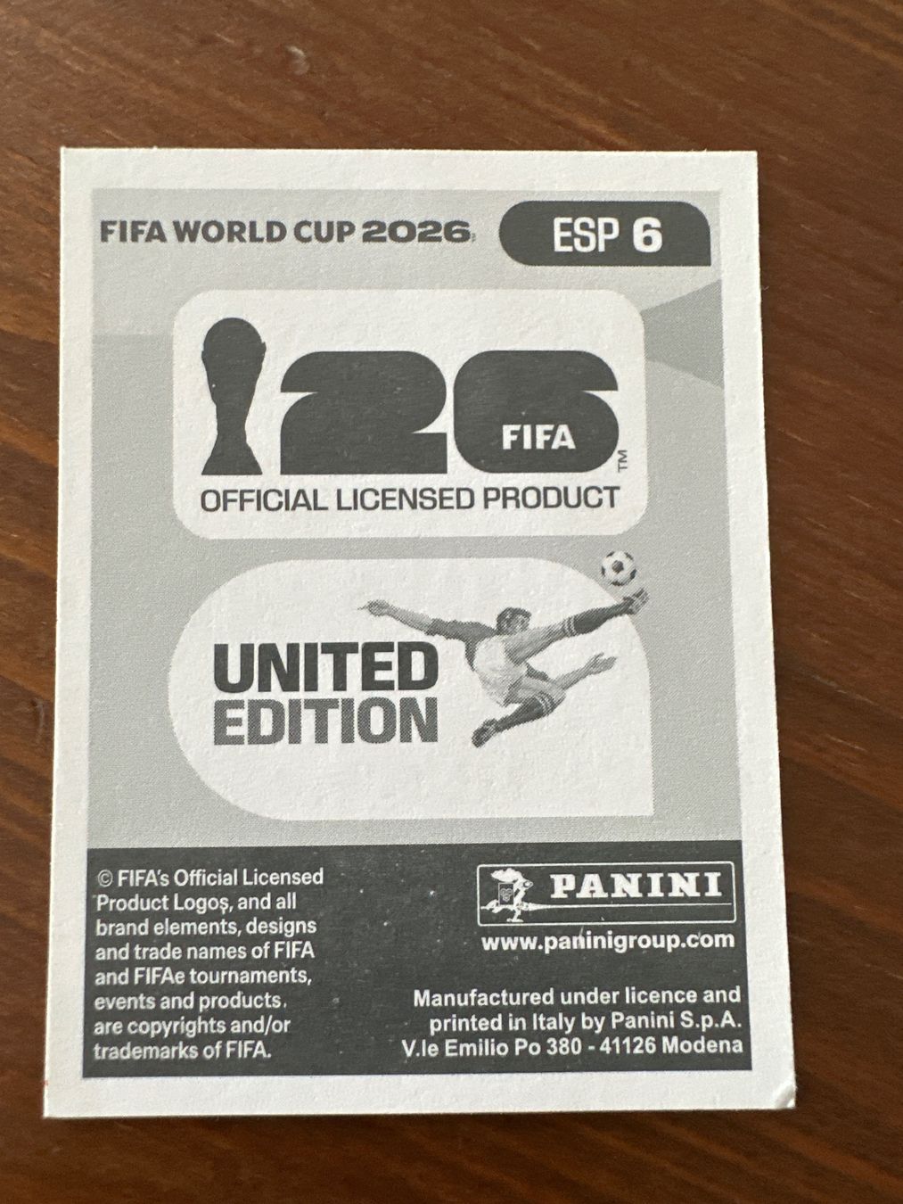 Panini Carte collezionabili: Panini Spanien ESP 6 FIFA World Cup 2026 – Usato da Würenlos venduto da gtvlady_82 1
