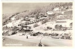 LEYSIN et le viaduc en hiver ca. 1920 (VD)