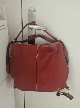 Grosse Ledertasche - und rucksack (2 in 1)