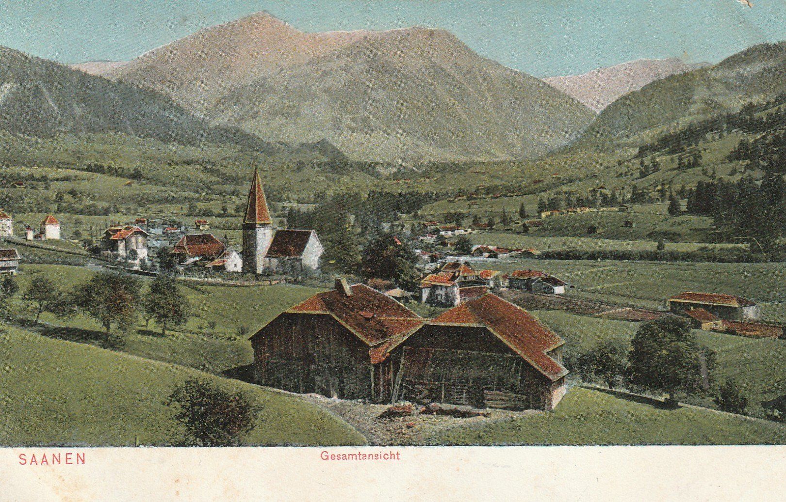 Cartoline postali: AK  Saanen um 1915 – Usato da Rupperswil venduto da Ema10
