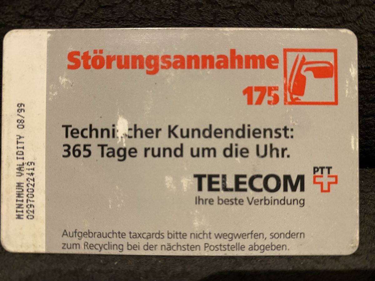 Schede telefoniche: P-taxcard – Usato da Lausanne venduto da babacard10 1