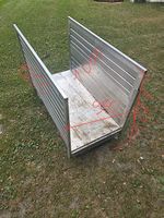 Transportwagen Aluminium Gitterwagen mit Rädern 2 Stk