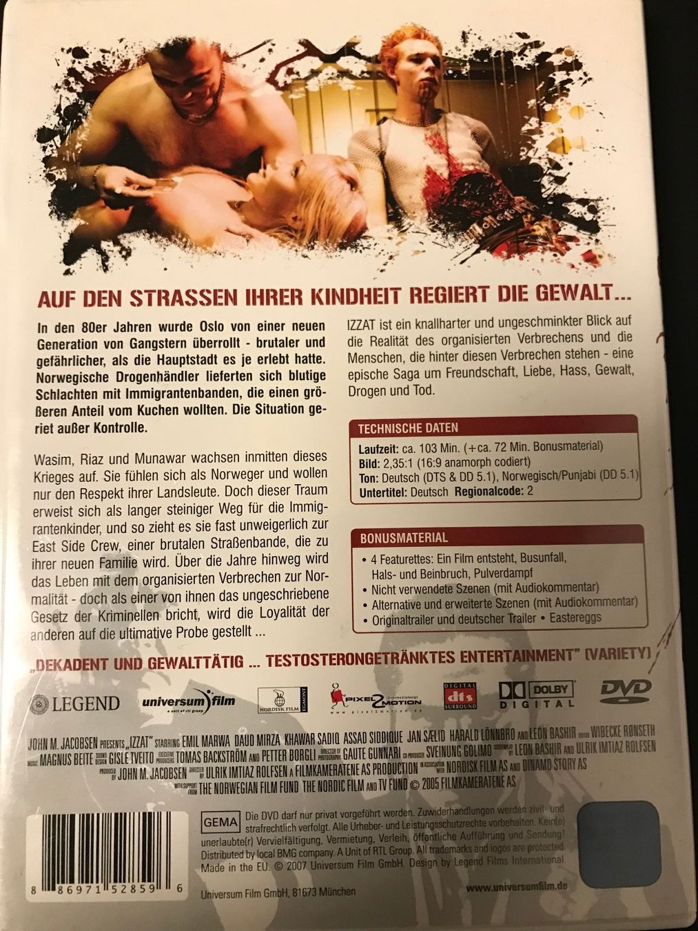 Tutti i DVDs: IZZAT - A KILLER THRILLER – Usato da Freudwil venduto da Feenland2010 1