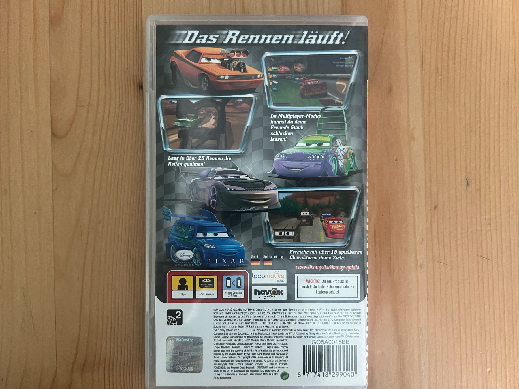 Sony Spiele: PSP Disney Pixar Cars – Gebraucht aus st.gallen von sophiephie 2