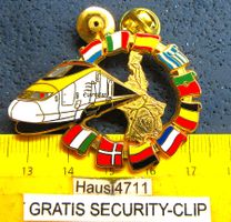 TGV EUROSTAR BAHN PIN CUTOUT GOLDIG GROSSS BALLARD