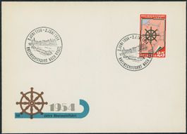 1954  Werbemarken - Rheinschifffahrt - Brief - Sonderstempel