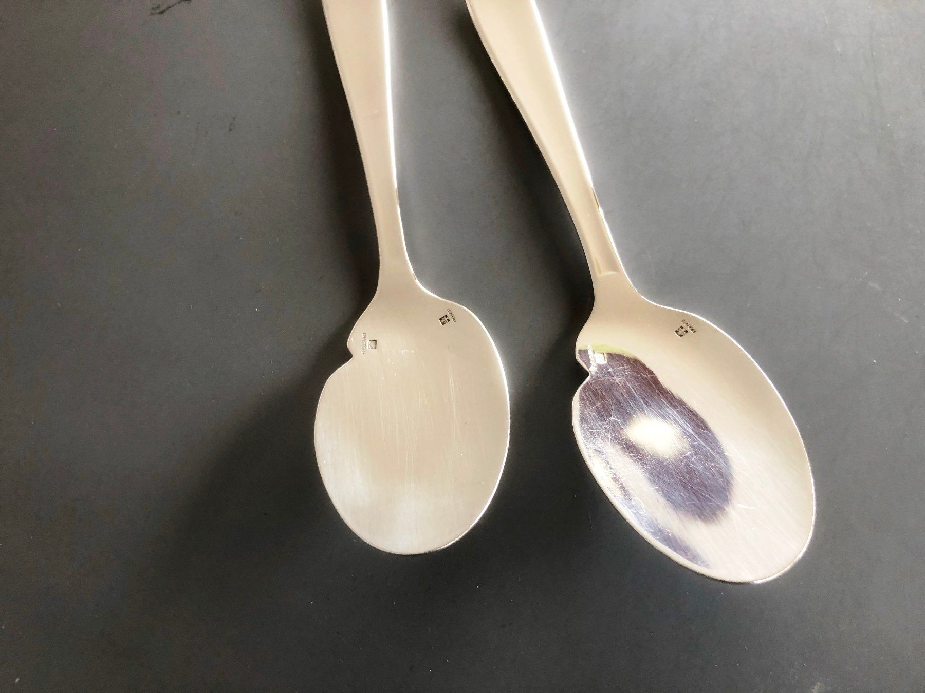 Christofle Cucchiai: 6x Gourmetlöffel Christofle versilbert – Usato da Basel venduto da Tiabeanie 4