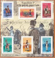 Bloc timbres neufs Napoléon I et garde impériale 2004