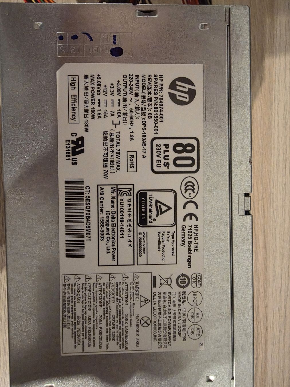 PC: Alimentation PC HP 180W – Usato da Féchy venduto da ser_vxd2 2
