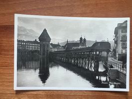 AK  ca1930  Luzern Kappelbrücke  ungelaufen   (G1866)