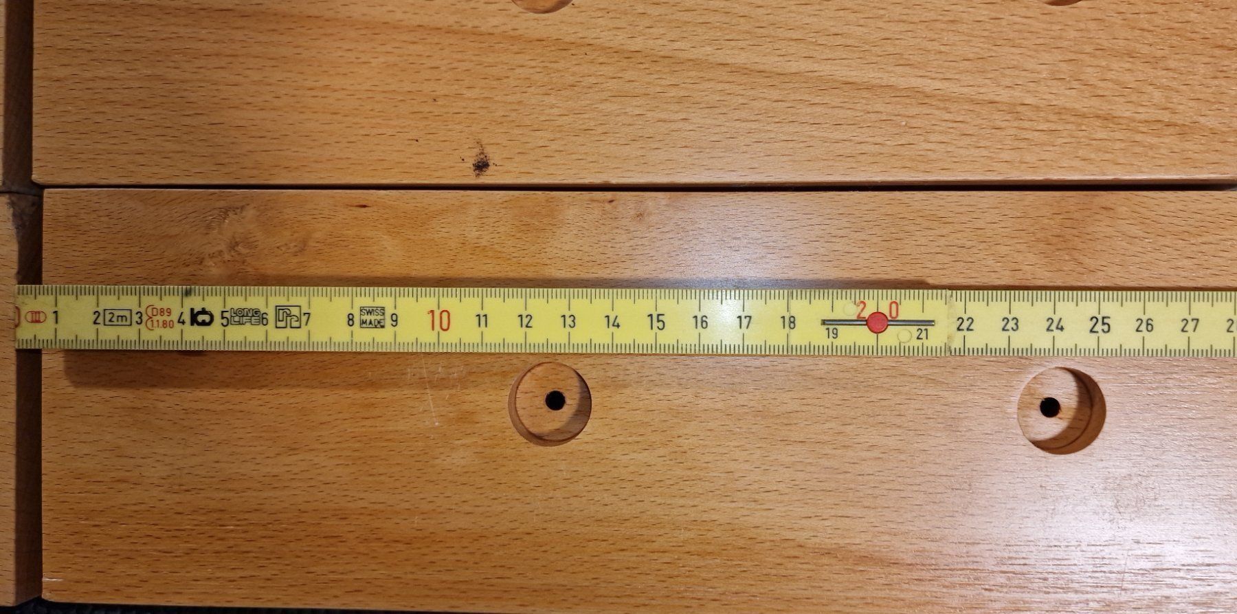 Articoli in legno: 12 Hartholz Paneelen vorgebohrt – Usato da Pfungen venduto da Fastback66 4