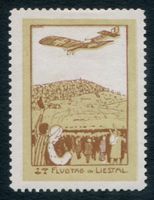 Vorläufer 1913** Flugpost VIII Liestal, mit Att, ZS 2'150.00