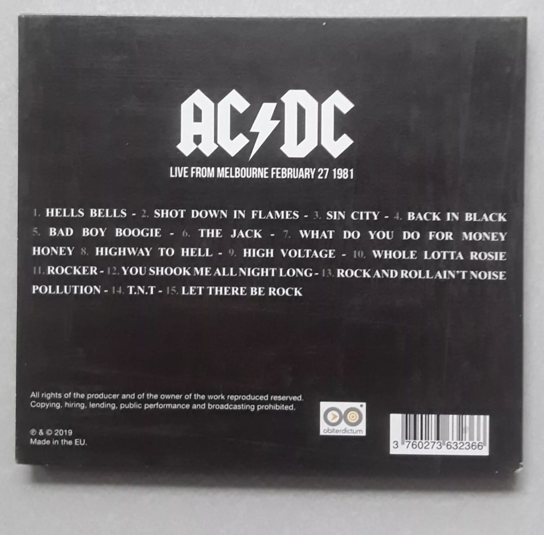 CDs: ACDC live Melbourne 1981 – Gebraucht aus Payerne von  2