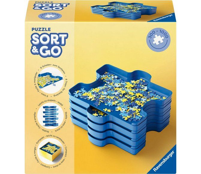 Puzzle Sort & Go 8 Schalen, 20x20 cm, bis 1000 Teile (Neu und ...