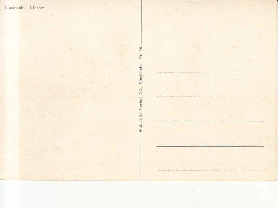 Cartoline postali: Einsiedeln ca. 1960 – Usato da Bürglen TG venduto da StampGraf 1