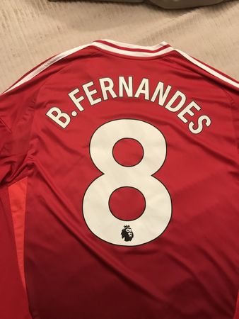 Langarm Man United Trikot, Fernandes #8