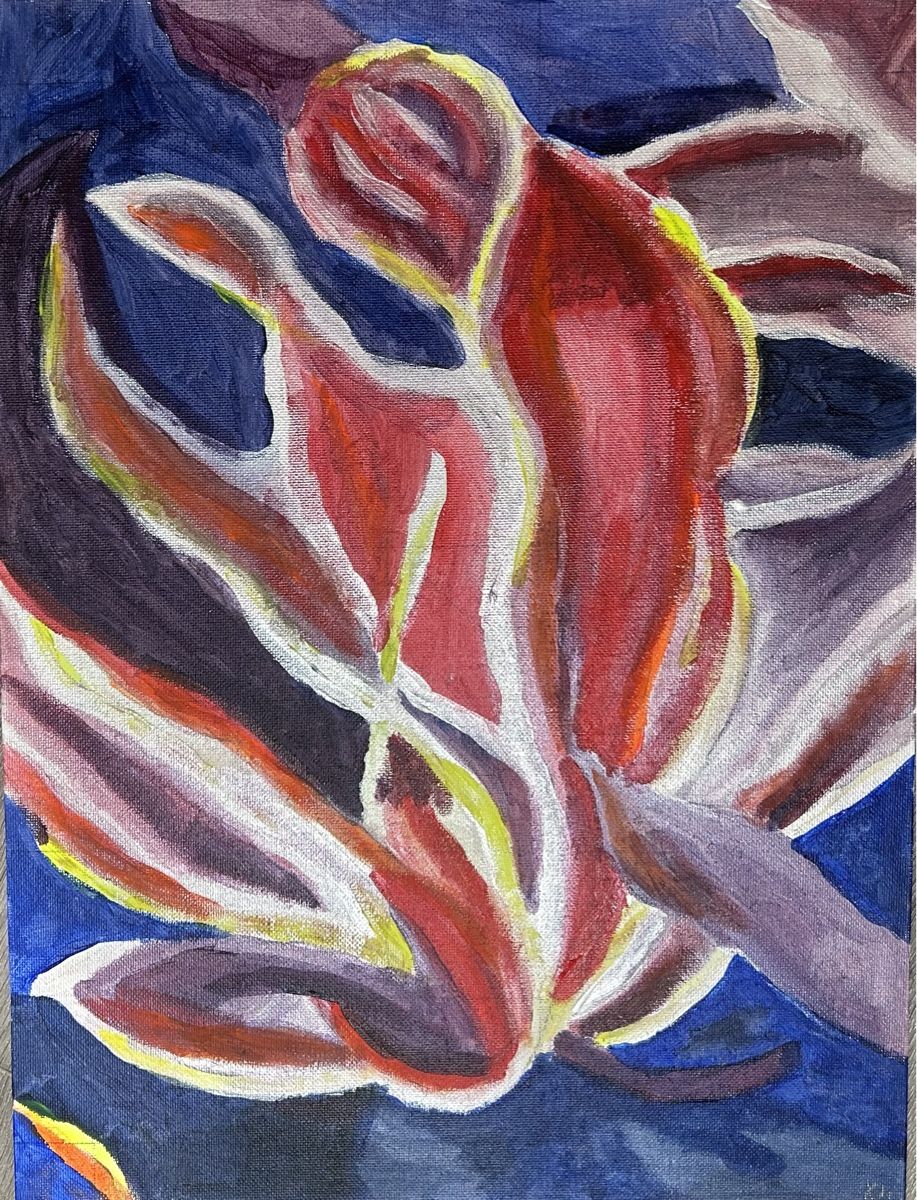 Dipinti: Lilienpracht in Acryl 30x40cm – Nuovo e nell'imballaggio originale da Niederglatt ZH venduto da Sils-Maria