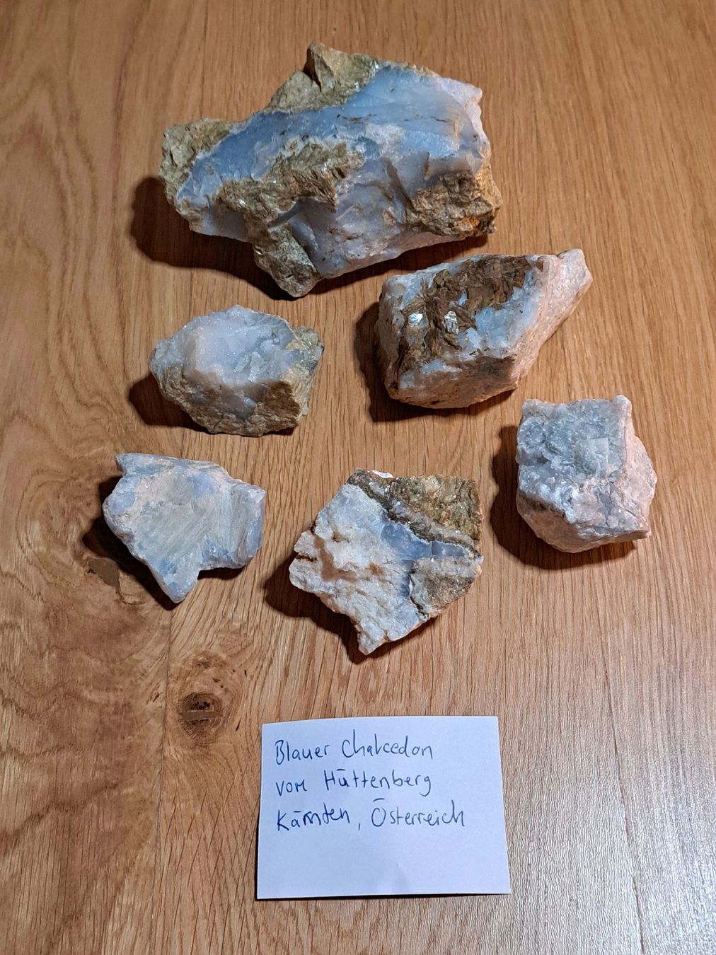 Minerali & Pietre curative: Blaue Chalcedone aus Österreich – Nuovo (secondo la descrizione) da Richterswil venduto da Viorella