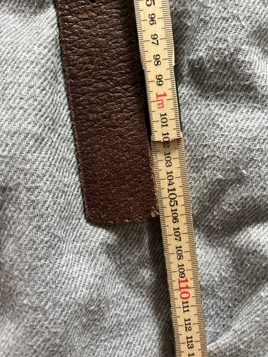 Gürtel: Brauner Vintage-Ledergürtel, 105 cm lang – Gebraucht aus Thalheim von karmabis_ 4