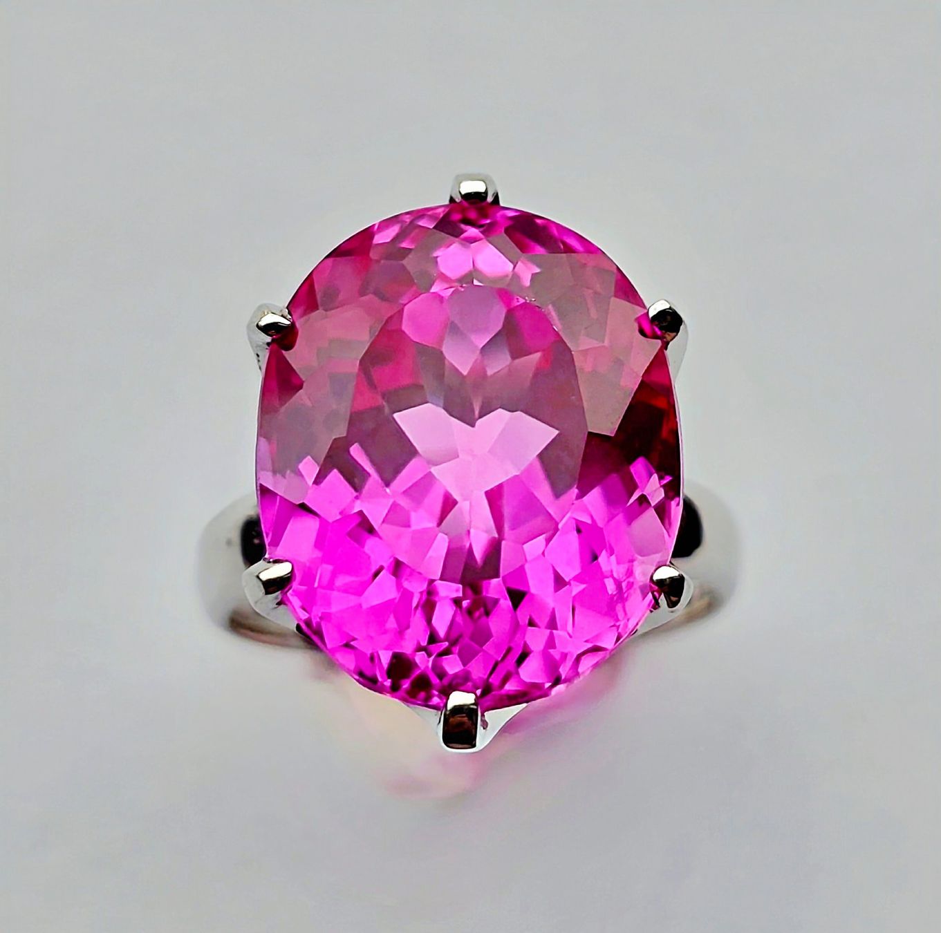 Anelli: Fingerring Solitaire rosa Topas – Nuovo (secondo la descrizione) da Zürich venduto da Benedikt21 2