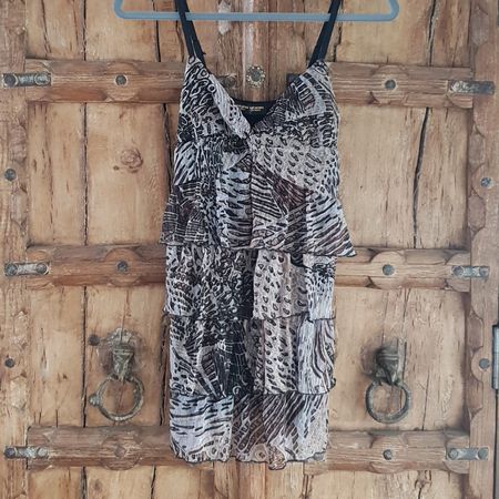 🐸 SCHÖNES LAGEN TOP IM LEOPARDEN PRINT 36 / 38