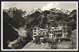 AK Braunwald, Hotel Niederschlacht, 1938