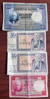 4 Island Banknoten Konvolut gebraucht guter Zustand