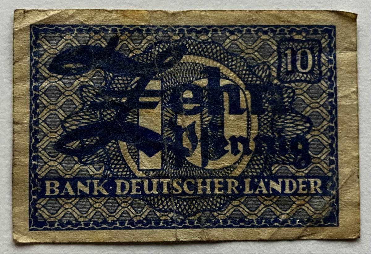 Banconote: Deutschland 10 Pfennig – Usato da Algetshausen venduto da Carrhard