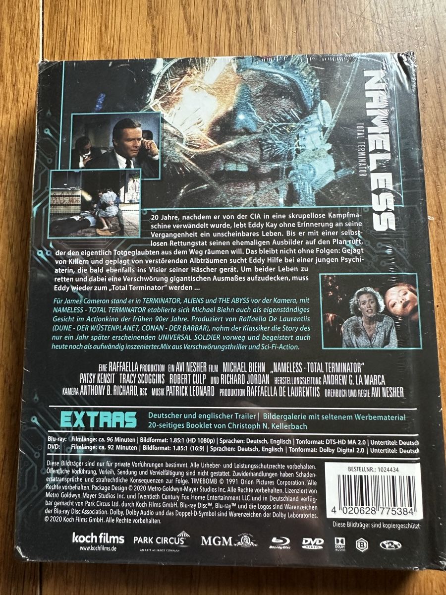 Tutti i DVDs: Nameless total Terminator Mediabook Michael Biehn neu – Nuovo e nell'imballaggio originale da Benken ZH venduto da Audi-erich 1
