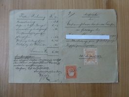 Laupen, Ersparniskasse des Amtes Laupen 1882 Geb. Marken