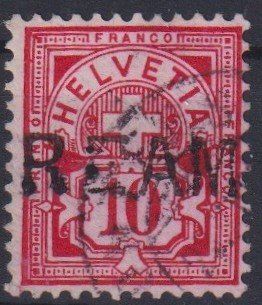 Tutti i francobolli: SUPER Ziffermuster "10",seltener Stempel REAMS – Usato da Samnaun-Compatsch venduto da Muckimu