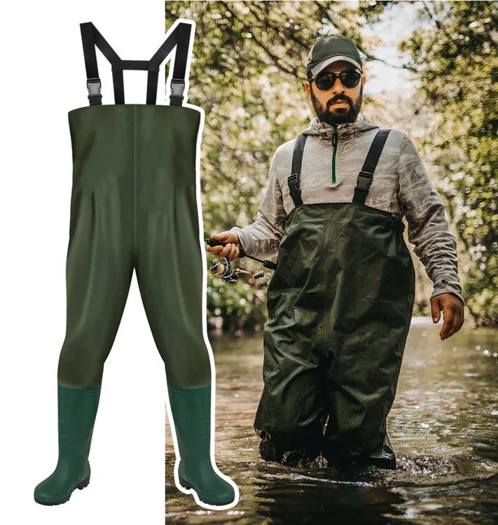 Croch Kinder Wathose Wasserdicht Mit Stiefeln - Ideal Für Angeln & Outdoor