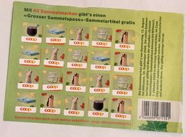 3 volle Sammelkarte  Coop Sammelspass