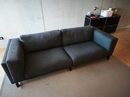 Ikea Nockeby 3er Sofa dunkelgrau