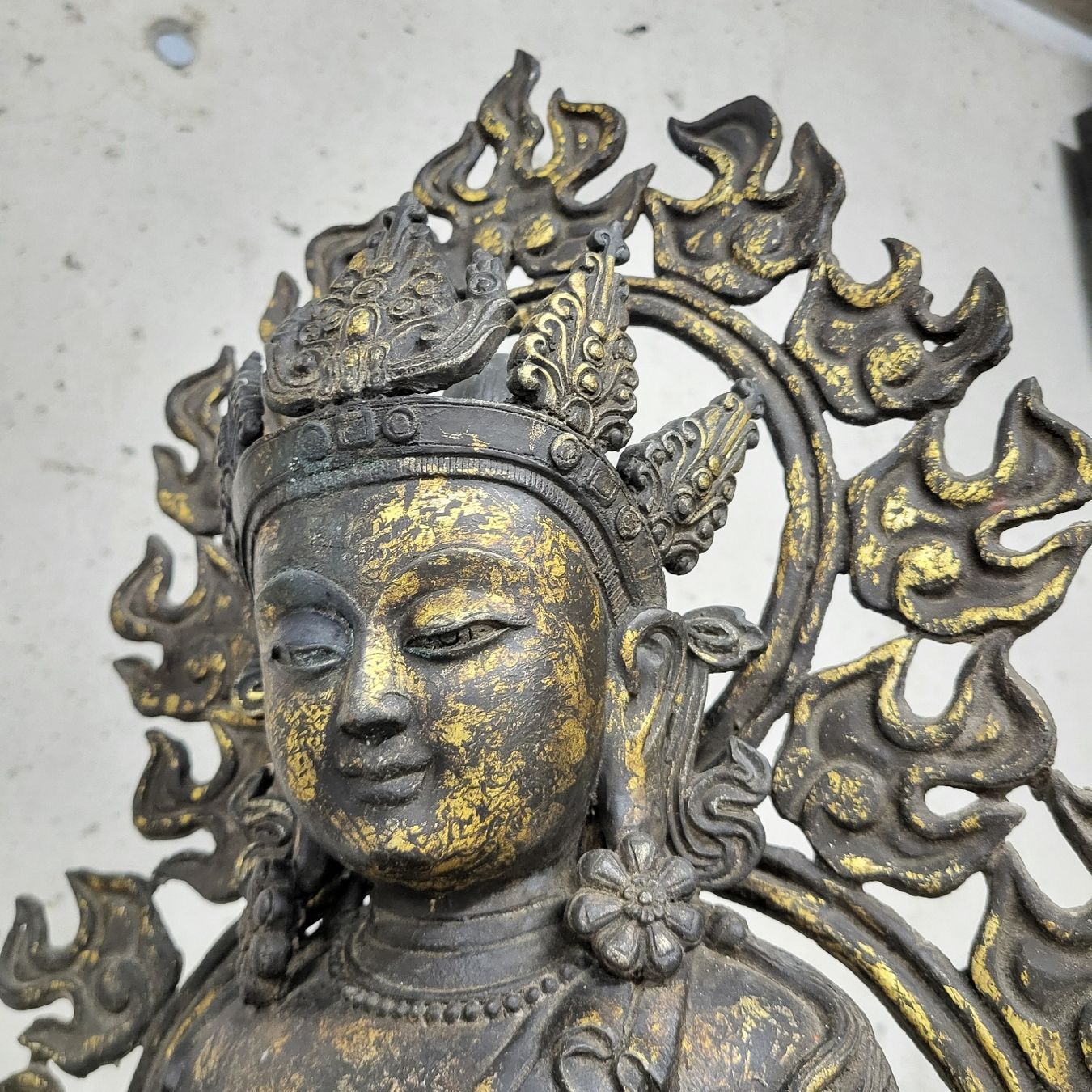Statuette: Tara Bronze mit Restvergoldung – Usato da Zürich venduto da timbuktu03 7