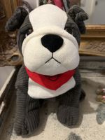 Mini Bulldogge Stofftier mit Halstuch - Top Zustand!