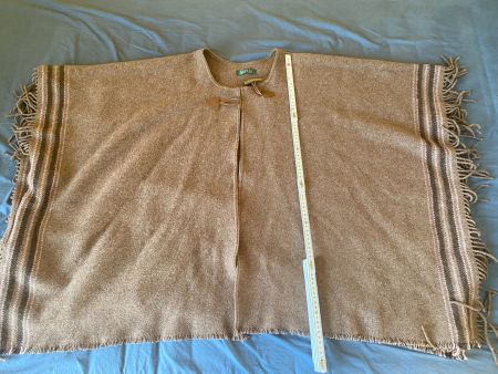 Original Poncho, Cape Ralph Lauren, Wolle, braun